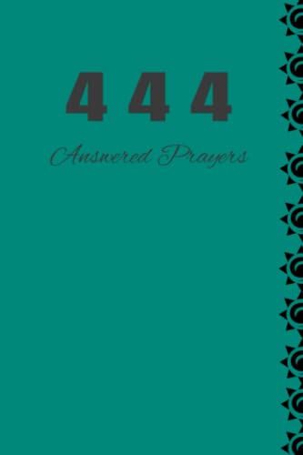 Answered Prayers: 108 pages 6 x 9 journal /Notebook