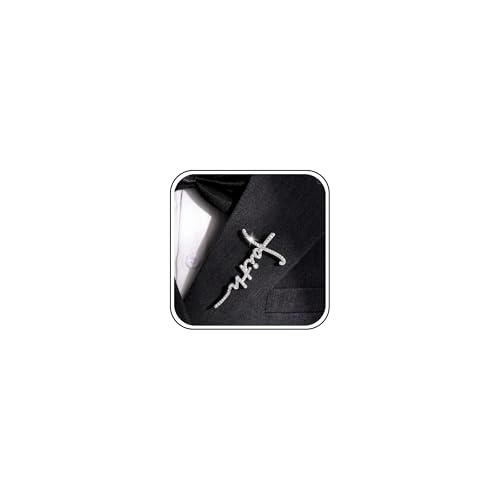Cross Lapel Pin for Men Jesus Pin Faith Jewelry Religious Christian Latin Ornate Brooch - color: A5:cross pin