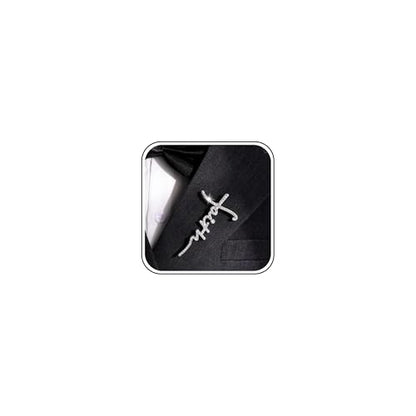 Cross Lapel Pin for Men Jesus Pin Faith Jewelry Religious Christian Latin Ornate Brooch - color: A5:cross pin