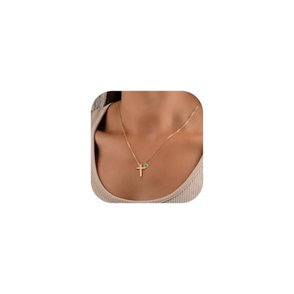 TURNDOSS Cross Necklace for Teen Girls, 3-16 Year Old Girls Birthday Gifts