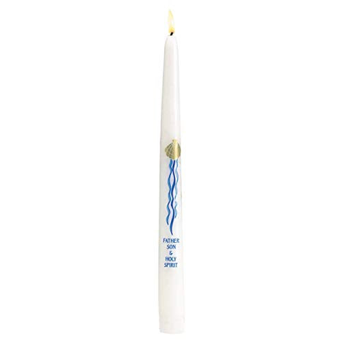 Will & Baumer 1 X Candle - Baptismal - Three In One - 7/8 X 10