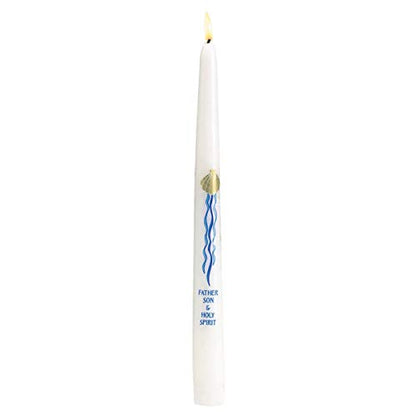 Will & Baumer 1 X Candle - Baptismal - Three In One - 7/8 X 10