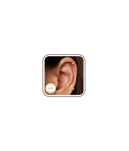 3Pairs Gold Cross Earrings for Women Hoops Huggie Earrings Stack Set - color: Gold-9