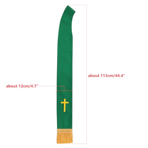 BLESSUME Church Clergy Pastor Reversible Stole - color: Green and Purple 2