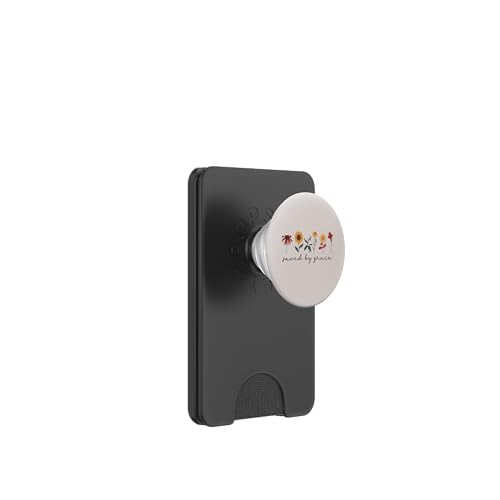 Saved By Grace Christian Bible 2:8 Ephesians Wildflowers PopSockets PopWallet for MagSafe - style: Magnetic PopWallet