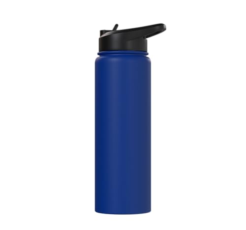 Psalm 16:11 Path of Life Bible Verse Scripture Faith Prayer Stainless Steel Insulated Water Bottle - color: Royal Blue