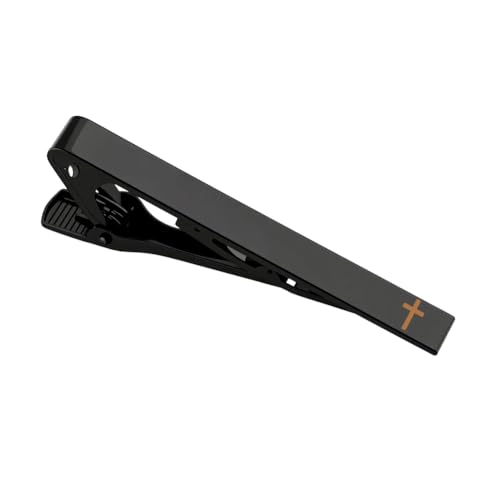 Christian Gifts Cross Tie Clips for Men Baptism Gifts for Pastor Appreciation Gift for Priest Minister Religious Gift - color: jia1