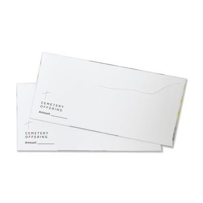 Cemetery Offering Envelopes for Church | 3" x 6 5/16" | Pack of 100