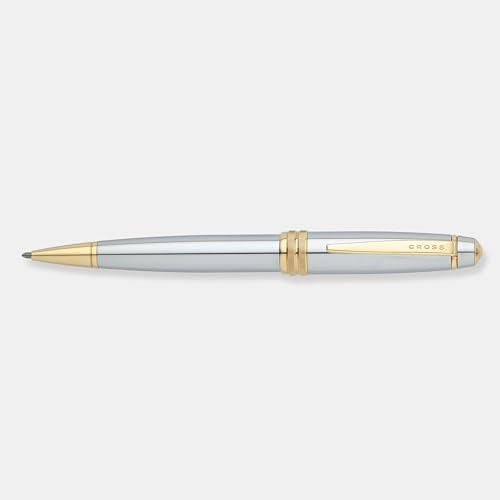 THINGS REMEMBERED Cross Bailey Medalist Chrome & 23K Gold Ballpoint Pen