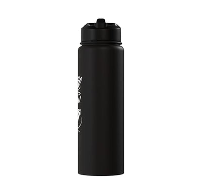 Be Still and Know That I Am God Psalm 46:10 | Christian Gift Stainless Steel Insulated Water Bottle - color: Black