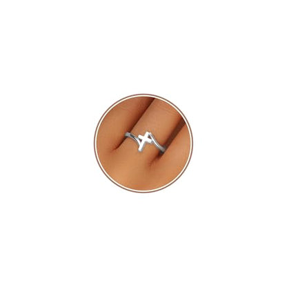 Cross Ring Women 14K Gold Plated Statement Stackable Engagement Christian - color: A-Silver