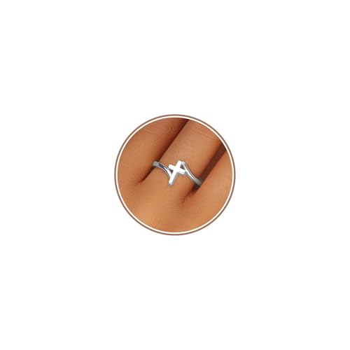 Cross Ring Women 14K Gold Plated Statement Stackable Engagement Christian - color: A-Silver