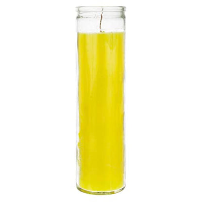 Mega Candles Unscented Devotional Vigil Prayer Wax Candle 1 Count 2" x 8" - color: Yellow, size: 1 Piece
