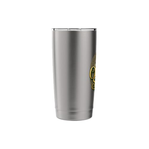 Outlander Scotland Celtic Script Stainless Steel Insulated Tumbler - color: Brushed Steel