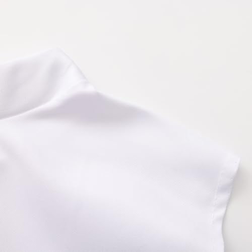 Clergy Tab Collar, Black and White Clerical Bib Collar with Insert White Tab, 2 Pack, Traditional Church Vestment