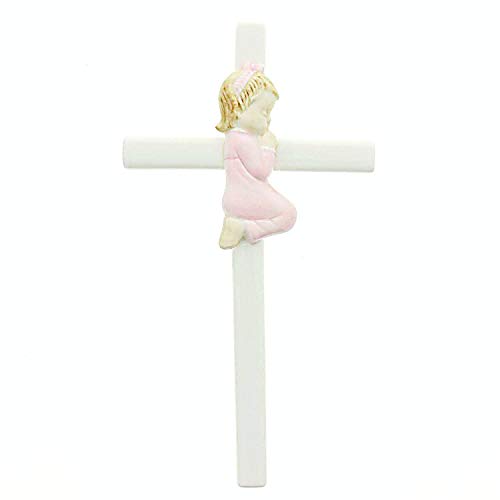 Roman Giftware Inc., Children's Gifts, New Baby, 7.5" H Valencia Praying Girl,Religious, Inspirational, Durable (7x1x2)