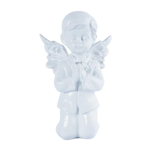 Guardian Angel Figurine Praying Hands Statue Cherub Statue, Boy - color: Angel-boys
