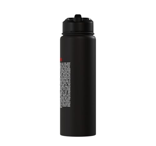 Psalms 91 Full KJV Bible Verse Protection & Safety Blessing Stainless Steel Insulated Water Bottle