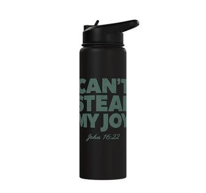 Can't Steal My Joy John 16:22 Christian Religious Bible God Stainless Steel Insulated Water Bottle
