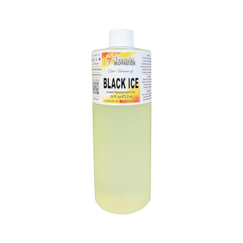 Ice Black Home Fragrance Oil by Scents & Inspiration | Incense Oil for Warmers & Diffusers | Great for Relaxing and Freshening Any Space | 16 fl oz - color: Black Ice, size: 16 Fl Oz (Pack of 1)