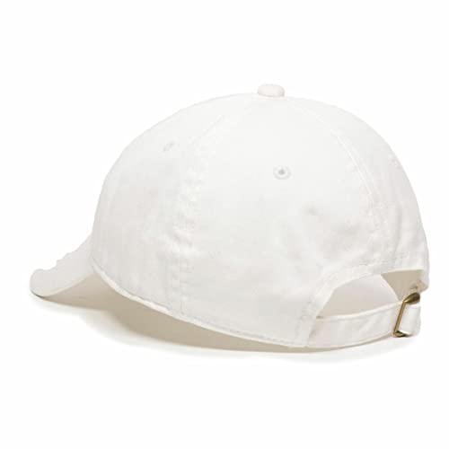 DSGN By DNA Say Mashallah Embroidered Hat Islamic Muslim Faith Inspired Cotton Baseball Cap Adjustable Dad Hat for Men&Women - color: White