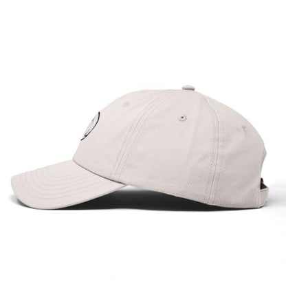 DALIX Ghost Embroidered Mens Womens Cotton Dad Hat Baseball Cap Adjustable - color: Beige