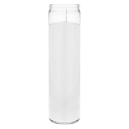 Mega Candles Unscented Devotional Vigil Prayer Wax Candle 1 Count 2" x 8" - color: White, size: 1 Piece
