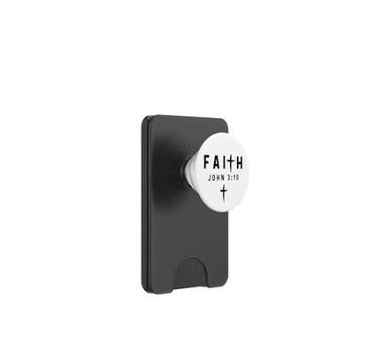 John 3:16 3 16 Faith - God Jesus Quote Christian PopSockets PopWallet for MagSafe - style: Magnetic PopWallet
