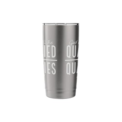 God Doesn't Call the Qualified-He Qualifies the Called Stainless Steel Insulated Tumbler - color: Brushed Steel