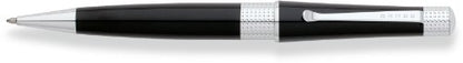 Cross Beverly Refillable Ballpoint Pen, Medium Ballpen, Includes Premium Gift Box - Black Lacquer - color: Black, style: Ballpoint Pen