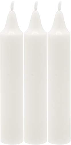 72 Shabbat Candles, 3 Hour White Traditional Shabbos Candle 4 Inch, (72 Pack) Sabbath White Taper Candles - size: 72 Ct. 3HR
