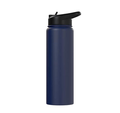 Psalm 16:11 Path of Life Bible Verse Scripture Faith Prayer Stainless Steel Insulated Water Bottle - color: Navy Blue