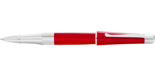 Cross Beverly Refillable Gel Ink Rollerball Pen, Medium Rollerball, Includes Premium Gift Box - Translucent Red Lacquer - color: Translucent Red Lacquer, style: Rollerball Pen