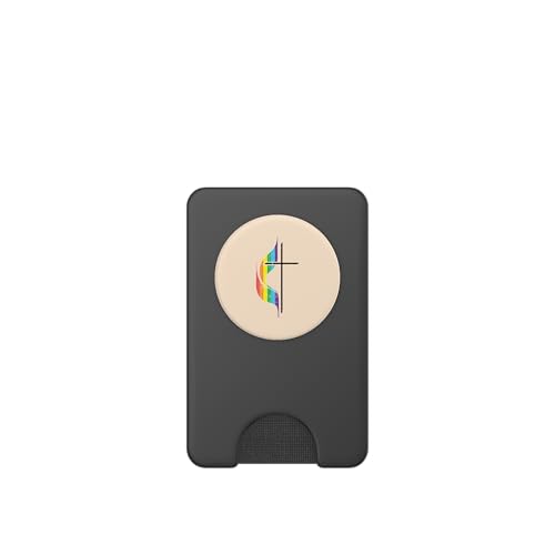 Gay Christian Cross Rainbow Methodist LGBTQ Pride Men Women PopSockets PopWallet for MagSafe - style: Magnetic PopWallet