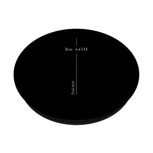 Faith Christian Cross Be Still Verse Psalm 46:10 for Men PopSockets Adhesive PopGrip - style: Adhesive PopGrip