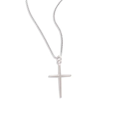 Sterling Silver Cross Pendant Necklace Faith Jewelry Gift For Him and Her - color: Love Cross