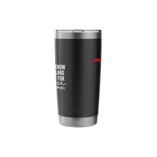 For I Know The Plans I Have For You Jeremiah 29:11 Cross Stainless Steel Insulated Tumbler