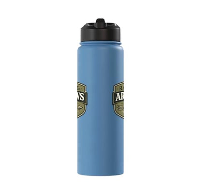 Raising Arrows Since 2026 Psalm 127:4 Faith Family Dad Stainless Steel Insulated Water Bottle - color: Light Blue