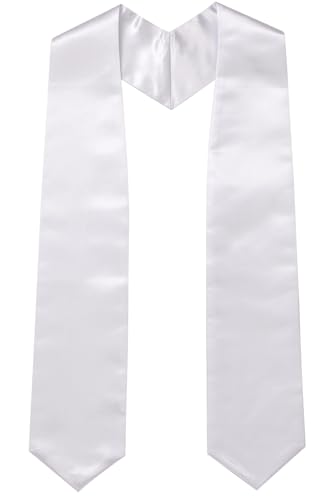 Newrara Graduation Stole - color: White