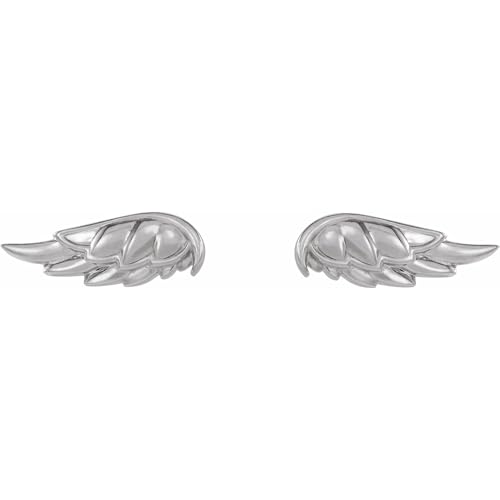Sterling Silver Angel Wing Earrings Ethereal