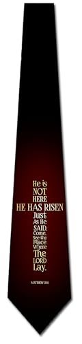 Three Rooker Religious Ties Mens Easter Necktie Cross Tie