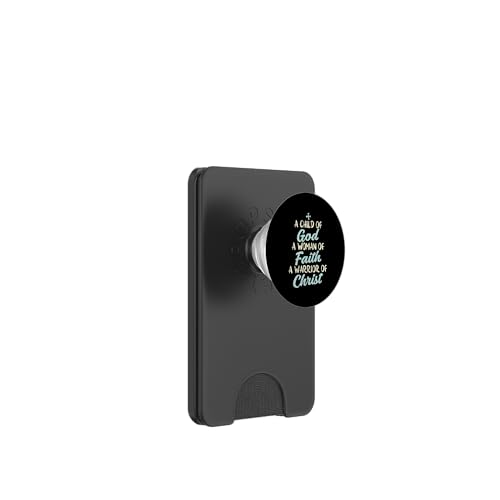 Child God Woman Faith Warrior Christ Jesus Christian Gift PopSockets PopWallet for MagSafe - style: Magnetic PopWallet