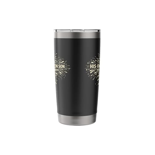For God So Loved The World Word Cloud Bible Verse Cross Stainless Steel Insulated Tumbler