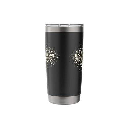 For God So Loved The World Word Cloud Bible Verse Cross Stainless Steel Insulated Tumbler
