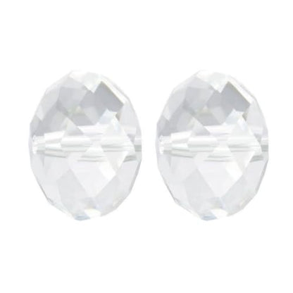 24pcs Adabele Austrian 6mm Faceted Rondelle Crystal Beads Crystal Clear - color: Crystal Clear, size: 4mm x 6mm - 24pcs