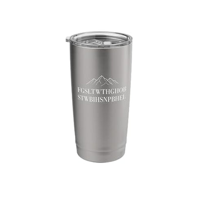 FGSLTWTHGHOBSTWBIHSNPBHEL Christian Bible Verse Acrostic Stainless Steel Insulated Tumbler - color: Brushed Steel