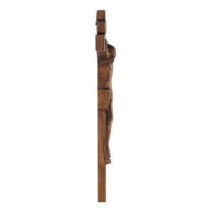 13.78in Handmade Catholic Wooden Wall Crucifix Baptism Religious Faith Gift - size: 13.78"L x 10.08"W