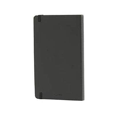 Amazon Basics Classic Lined Writing Notebook for Note Taking and Journaling, Hardcover with Elastic Closure, 240 Pages, 5" x 8.25", Black