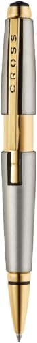 Cross Edge Rollerball Pen, Includes Luxury Gift Box (Titanium and Gold)