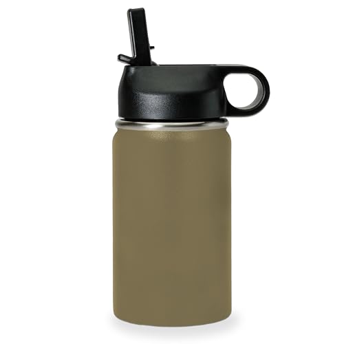LaserGram Personalized 12oz Water Bottle, Bible Verse John 14-6 (Camo Green) - color: Camo Green, size: 12 Ounces